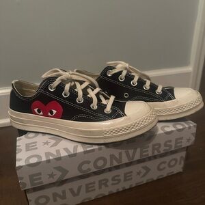 Converse Chuck 70 CDG Black with Red Accents